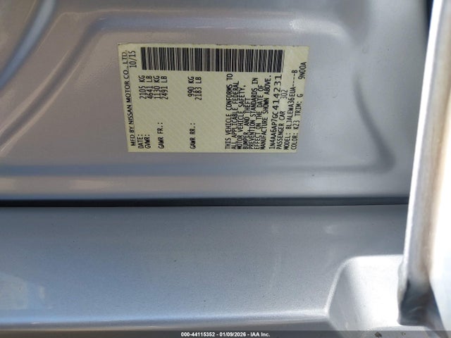 Nissan Maxima 3.5 Sl 2016 1N4AA6AP7GC414231 Image 9