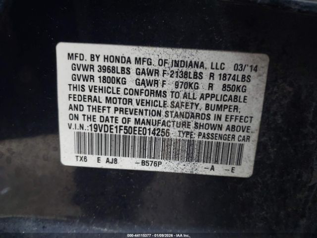 2014 ACURA ILX 19VDE1F50EE014256 Photo 8