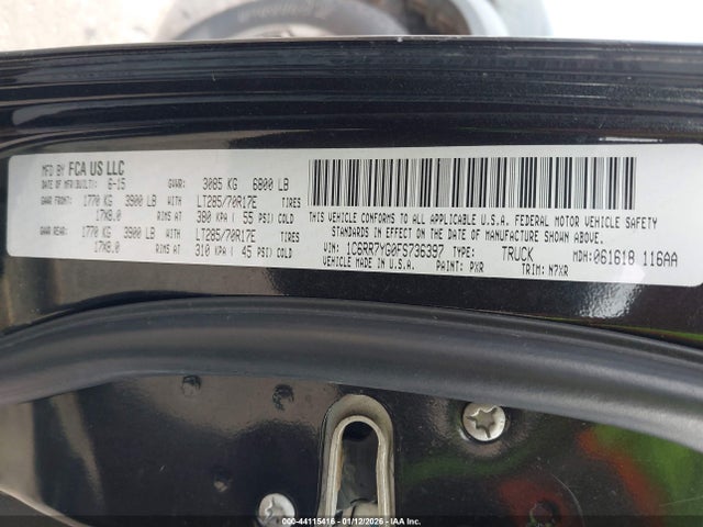 2015 RAM 1500 1C6RR7YG0FS736397 Photo 8