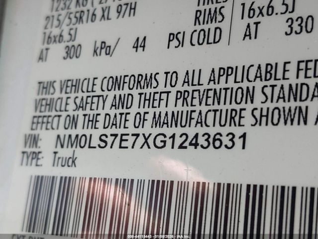 2016 FORD TRANSIT CONNECT NM0LS7E7XG1243631 Photo 8