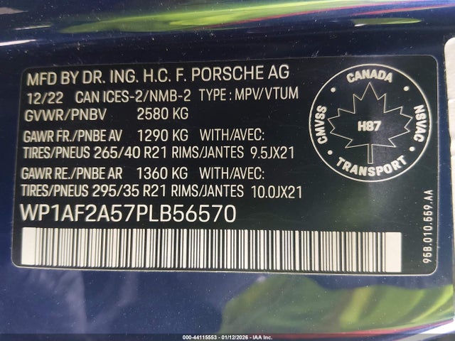 2023 PORSCHE MACAN WP1AF2A57PLB56570 Photo 8