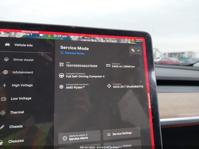 2025 TESLA MODEL Y 7SAYGDED4SA375296 Photo 6