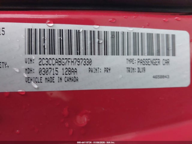 Aukcja sprzedaży 2015 Chrysler 300 300s, vin: 2C3CCABG7FH797330, numer aukcji: 44115726