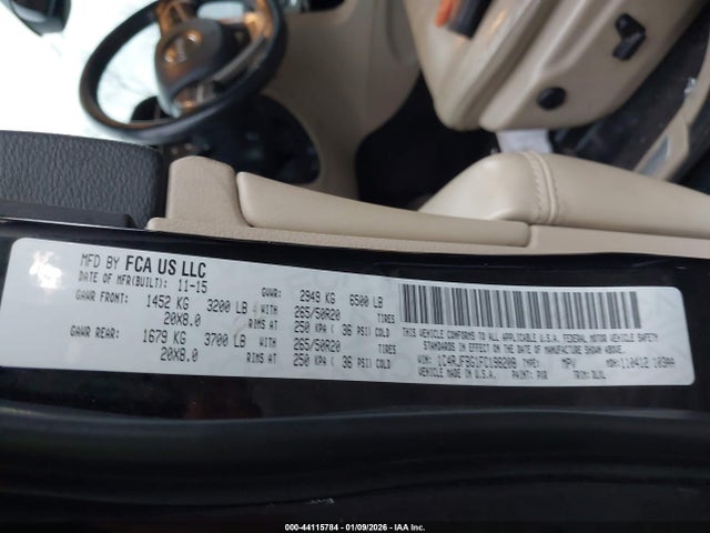 1C4RJFBG1FC198208 Jeep Grand Cherokee Limited
