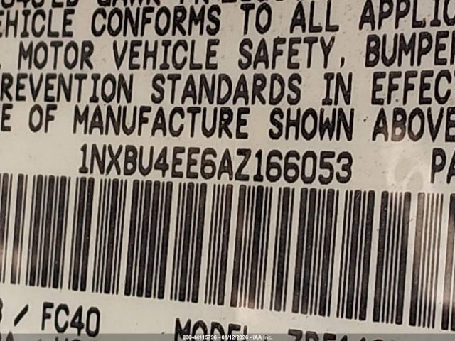 2010 TOYOTA COROLLA 1NXBU4EE6AZ166053 Photo 8