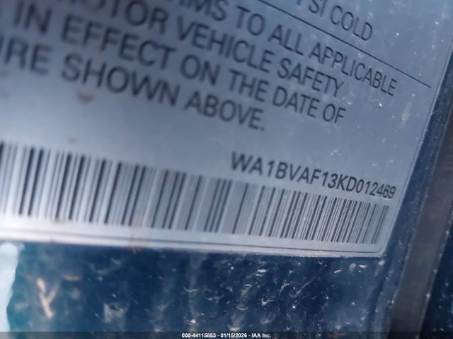 2019 AUDI Q8 WA1BVAF13KD012469 Photo 8