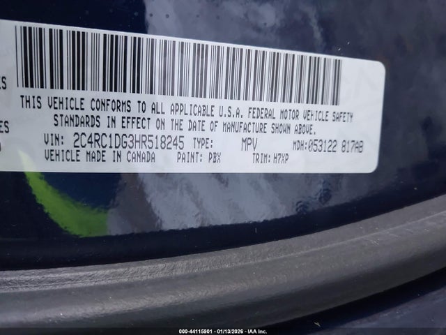 2017 CHRYSLER PACIFICA 2C4RC1DG3HR518245 Photo 8