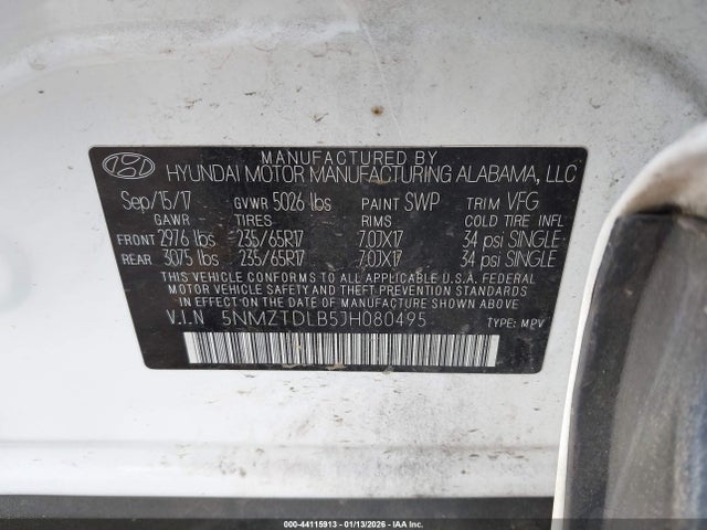 2018 HYUNDAI SANTA FE SPORT 5NMZTDLB5JH080495 Photo 8