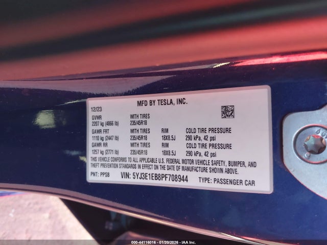2023 TESLA MODEL 3 5YJ3E1EB8PF708944 Photo 8
