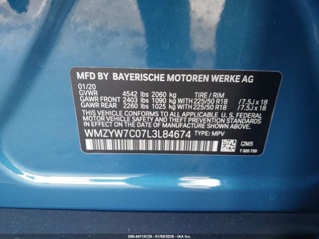 2020 MINI COUNTRYMAN WMZYW7C07L3L84674 Photo 8