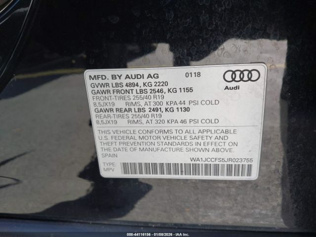 2018 AUDI Q3 WA1JCCFS5JR023755 Photo 8