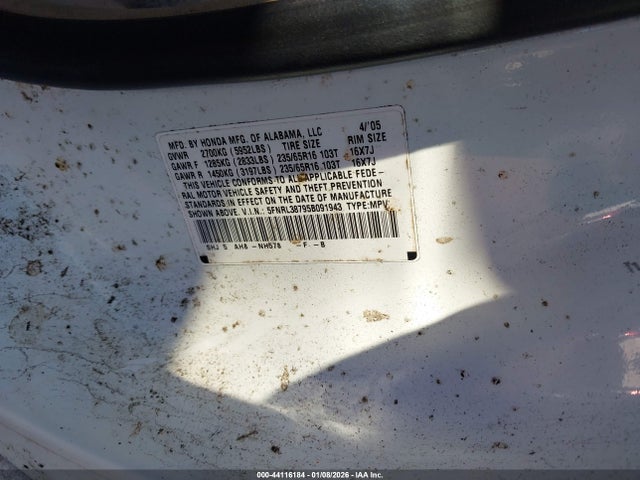 2005 HONDA ODYSSEY 5FNRL38795B091943 Photo 8