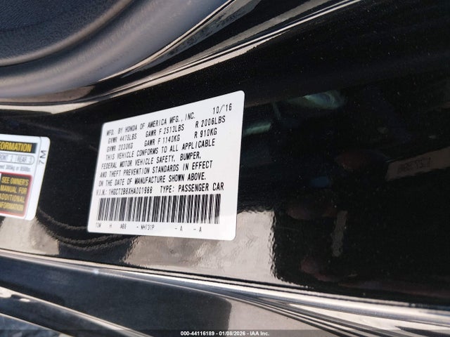 1HGCT2B8XHA001988 Honda Accord Ex-l V6