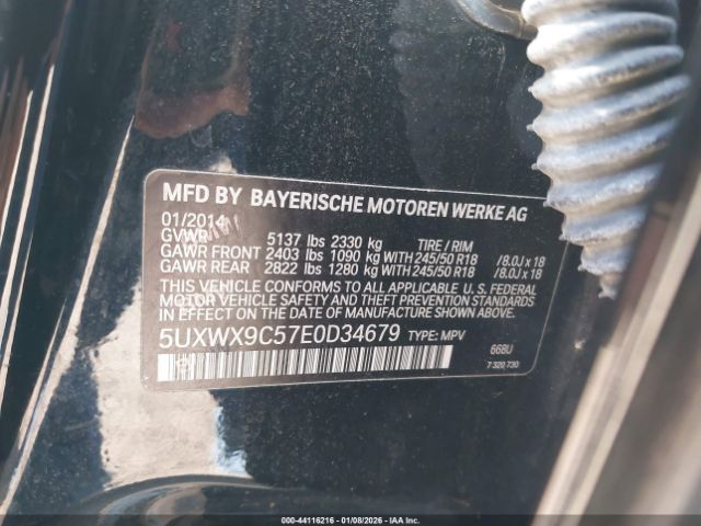 2014 BMW X3 5UXWX9C57E0D34679 Photo 8