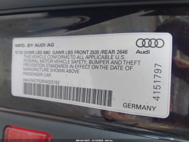 2024 AUDI A5 SPORTBACK WAUFACF53RA025152 Photo 8