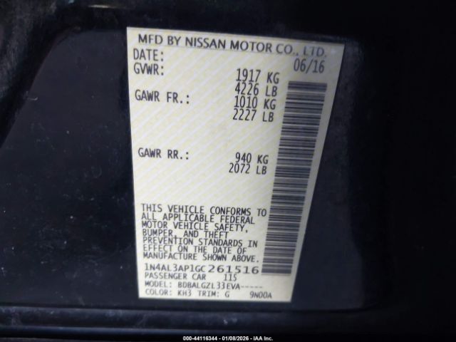 2016 NISSAN ALTIMA 1N4AL3AP1GC261516 Photo 8