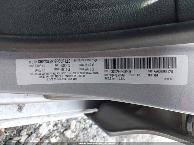 Chrysler 200 Limited 2015 1C3CCCAB4FN534429 Image 9