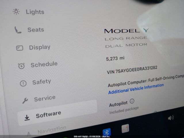 2024 TESLA MODEL Y 7SAYGDEE0RA331282 Photo 6