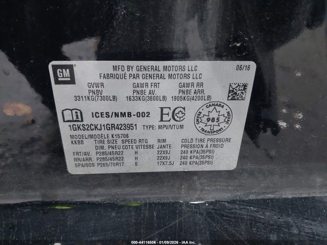 2016 GMC YUKON 1GKS2CKJ1GR423951 Photo 8