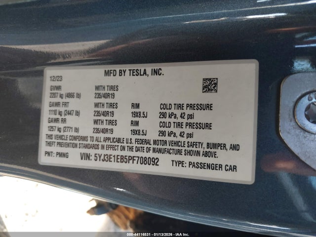 2023 TESLA MODEL 3 5YJ3E1EB5PF708092 Photo 8