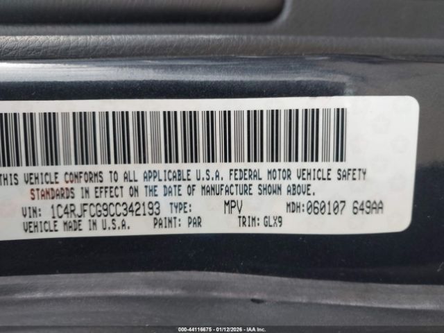 2012 JEEP GRAND CHEROKEE 1C4RJFCG9CC342193 Photo 8