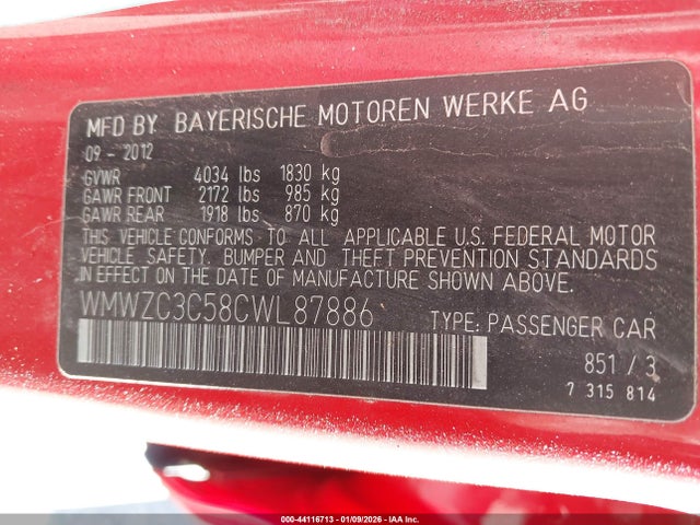 2012 MINI COOPER S COUNTRYMAN WMWZC3C58CWL87886 Photo 8