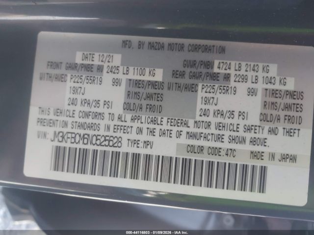 2022 MAZDA CX-5 JM3KFBCM6N0525628 Photo 8