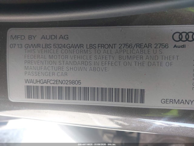2014 AUDI A6 WAUHGAFC2EN029805 Photo 8