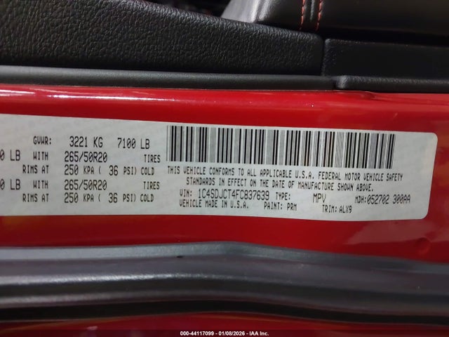 Dodge Durango R/t 2015 1C4SDJCT4FC837639 Image 9