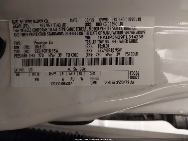 Ford Focus Titanium 2015 1FADP3N29FL314235 Image 9
