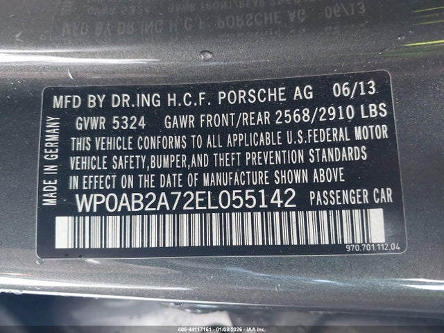 2014 PORSCHE PANAMERA WP0AB2A72EL055142 Photo 8