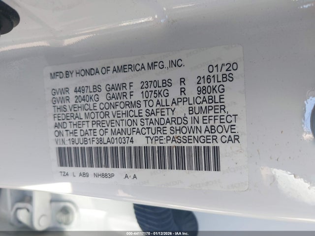 Acura Tlx Standard 2020 19UUB1F38LA010374 Image 9