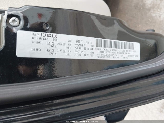 Dodge Grand Caravan Sxt 2016 2C4RDGCG5GR373175 Image 9