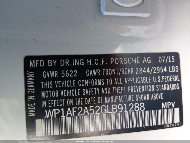 2016 PORSCHE MACAN WP1AF2A52GLB91288 Photo 8