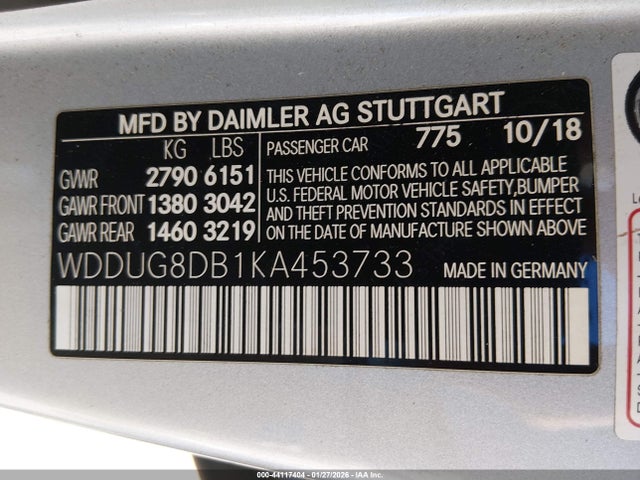 Mercedes-Benz S 560 2019 WDDUG8DB1KA453733 Image 9