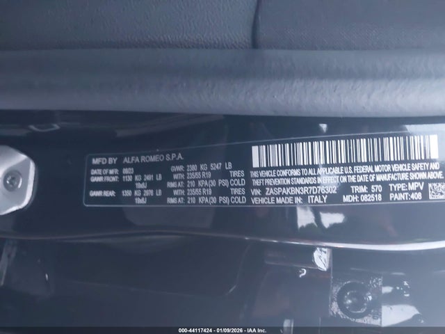 2024 ALFA ROMEO STELVIO ZASPAKBN3R7D76302 Photo 8