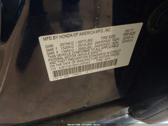 2017 ACURA MDX 5J8YD4H56HL000353 Photo 8