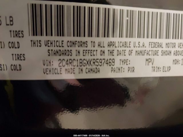 2019 CHRYSLER PACIFICA 2C4RC1BGXKR597469 Photo 8