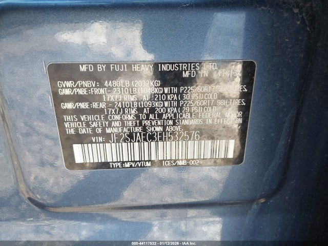 Subaru Forester 2.5i Premium 2014 JF2SJAEC3EH532576 Image 9