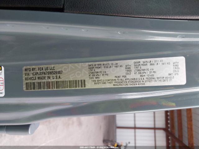 2025 JEEP WRANGLER 1C4PJXFN7SW526987 Photo 8