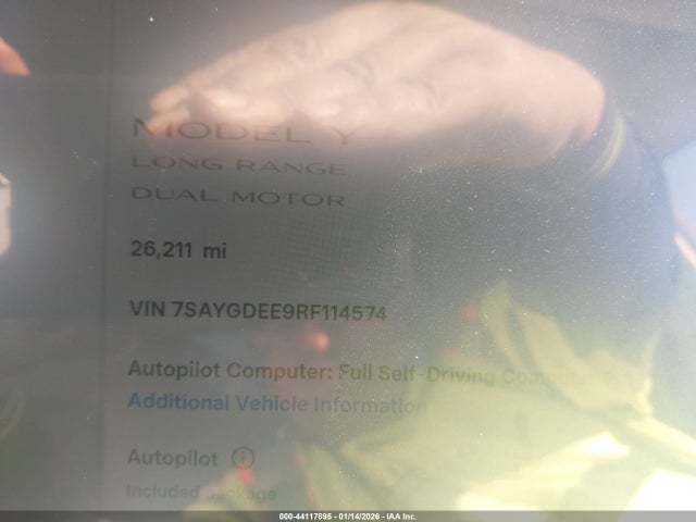 2024 TESLA MODEL Y 7SAYGDEE9RF114574 Photo 6