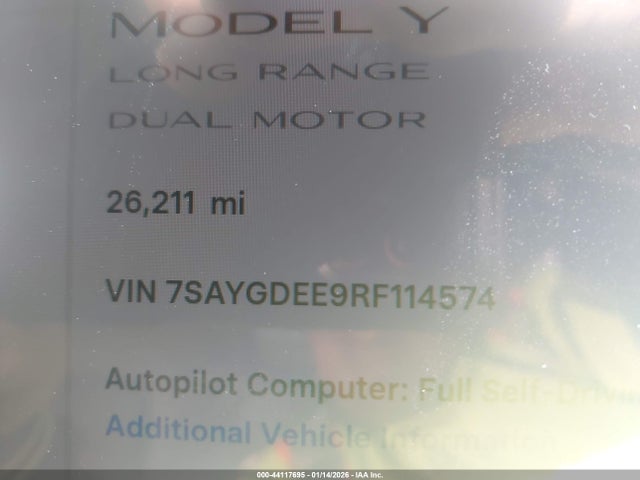 2024 TESLA MODEL Y 7SAYGDEE9RF114574 Photo 8