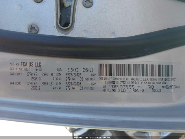 Продаж на аукціоні авто 2015 Ram 1500 Lone Star, vin: 1C6RR7LT3FS717976, номер лоту: 44117789
