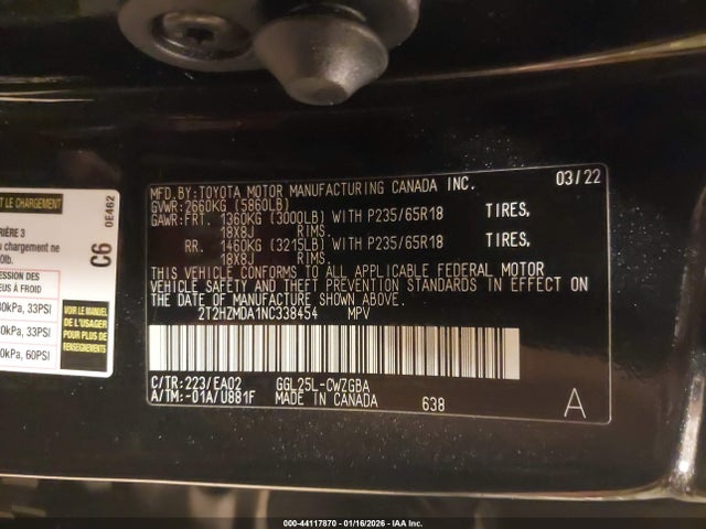 2022 LEXUS RX 350 2T2HZMDA1NC338454 Photo 8