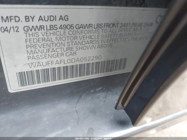 2013 AUDI A4 WAUFFAFL0DA052290 Photo 8