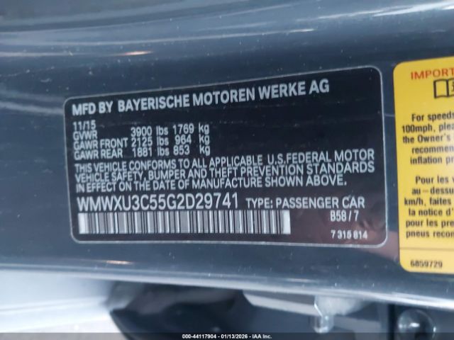 2016 MINI HARDTOP WMWXU3C55G2D29741 Photo 8