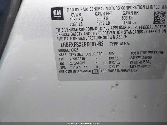 Продажа на аукционе авто 2016 Buick Envision Premium Ii, vin: LRBFXFSX2GD167982, номер лота: 44117927