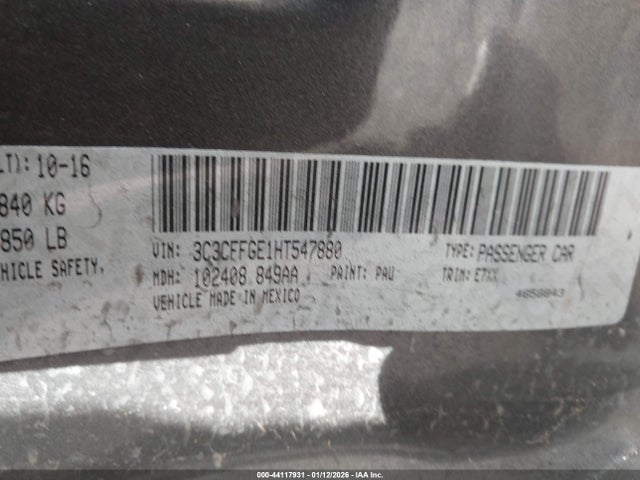 2017 FIAT 500E 3C3CFFGE1HT547880 Photo 8