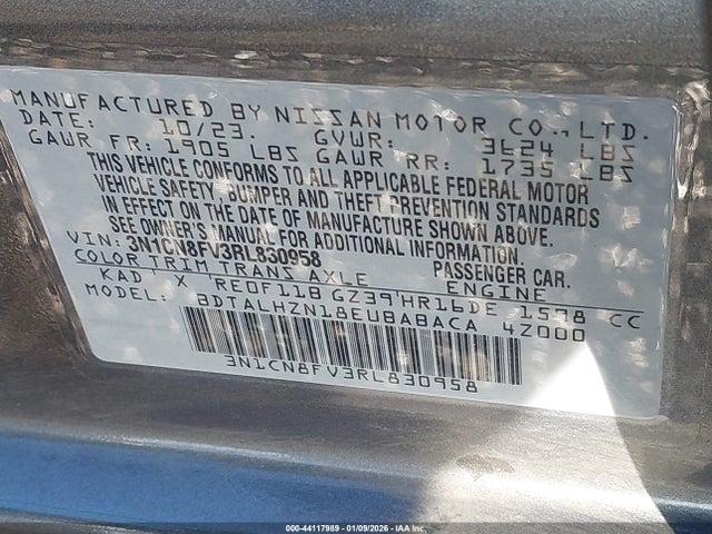 Nissan Versa 1.6 Sr 2024 3N1CN8FV3RL830958 Image 9