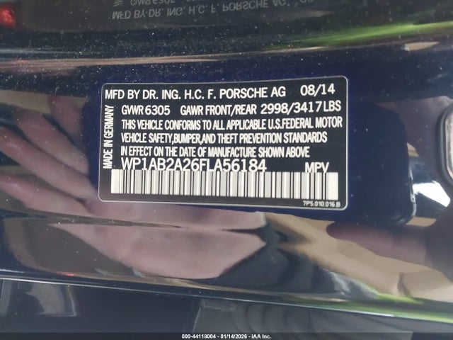 2015 PORSCHE CAYENNE WP1AB2A26FLA56184 Photo 8